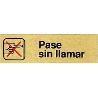 PLACA ALUMINIO ORO 150X45PAS.SIN LLMAR