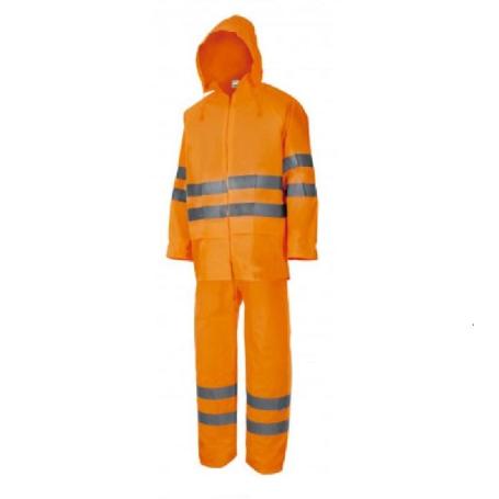 TRAJE AGUA ALTA VISIBILIDAD NARANJA TALLA M