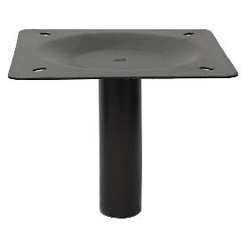 COLUMNA Ø50 CON PLACA P/ALT 120 NEGRO MATE SOLO PARA BASES IZA. GIRATORIO (CAJA 50)