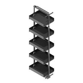 COLUMNA EXTRAÍBLE BANDEJERO MODELO NOVA FLAT ALTO NOVA FLAT 1600 - 2000 MODULO MODULO 300