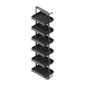 COLUMNA EXTRAÍBLE BANDEJERO MODELO NOVA FLAT ALTO NOVA FLAT 1900 - 2300 MODULO MODULO 400