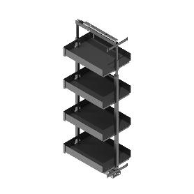 COLUMNA EXTRAÍBLE BANDEJERO MODELO NOVA FLAT ALTO NOVA FLAT 1200 - 1600 MODULO MODULO 450