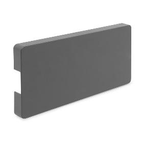 TAPA PARA MECANISMO SLIMWINCH ACABADO GRIS TIPO HERRAJE SOBREPONER