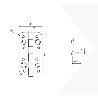 EMUCA LOTE DE 5 BISAGRAS DE SEGURIDAD PARA PUERTAS, 150X80MM, BISAGRAS ANTIPALANCA CON CANTOS REDONDOS, SIN REMATE,