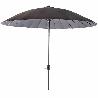 PARASOL ALUMINIO UD2 GRIS 250 CM 38 MM