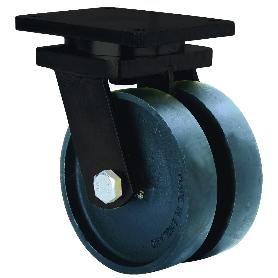 RUEDA GIRATORA PLACA 10HLG250-CIB HIERRO FUNDIDO(DOBLE) EJE BOLAS