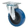 RUEDA GIRATORA PLACA 10ZV100-PGMR POLIAMIX-GOMA AZUL EJE RODILLOS