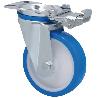 RUEDA GIRATORA PLACA MEC.DIR.10ZVMD200-POAR POLIAMIX BLANCO-POLIUR.AZUL RODIL