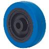 RUEDA PGMR80-12-40 NUCLEO POLIAMIX Y BANDA GOMA AZUL EJE RODILLOS