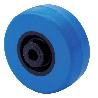 RUEDA PUA50-10-20 NUCLEO POLIAMIX Y BANDA POLIUR.AZUL EJE LISO