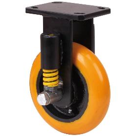 RUEDA FIJA  17HLSE150-HUAB SUSPENSION POLIUR.NARANJA EJE BOLAS BALONA