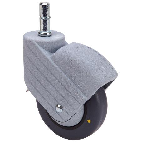 RUEDA GIRATORA ESP.LISA M11X30 30HPC100CP-PLGIC POLIAMIX-GOMA GRIS ANTIES.LIS