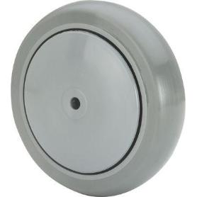 RUEDA PUISB150CP-8-43 NUCLEO POLIP.Y BANDA POLIUR.GRIS EJE BOLAS