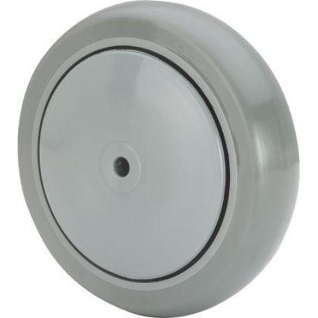 RUEDA PUISB150CP-8-43 NUCLEO POLIP.Y BANDA POLIUR.GRIS EJE BOLAS