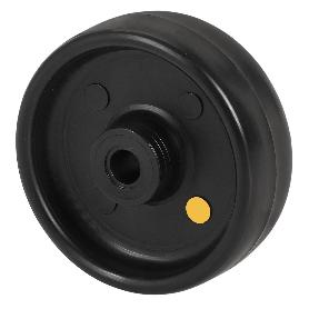 RUEDA UTC80-12-40 POLIAMIX NEGRO CONDUCTIVO EJE LISO