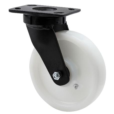 RUEDA GIRATORA PLACA 10GT150-FT NYLON BLANCO EXTRAFUERTE EJE LISO