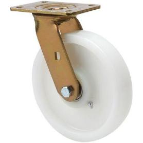 RUEDA GIRATORA PLACA 10SL100-FT NYLON BLANCO EXTRAFUERTE EJE LISO
