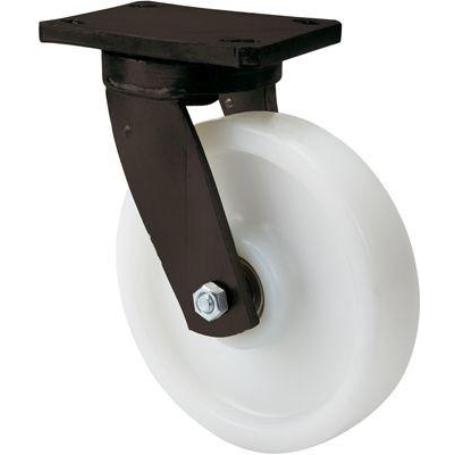 RUEDA GIRATORA PLACA 10HLB250H-FTB NYLON BLANCO EXTRAFUERTE EJE BOLAS