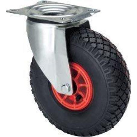 RUEDA GIRATORA PLACA 10WL260-RIFR POLIAMIX-IMPINCHABLE EJE RODILLOS