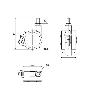 RUEDA GIRATORA ESPIGA ROSCADA M8X15 FRENO 50DKPF50 NYLON-PLATEADA