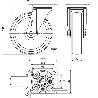 RUEDA GIRATORA PLACA INOX.10ZVI200-UT POLIAMIX BLANCO EJE LISO