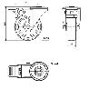 RUEDA GIRATORA AGUJ.M10 FR.INOX.20ZVLIFD100-POL POLIAMIX BL-POLIUR.MARR.LISO