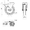 RUEDA GIRATORA AGUJ.M12 FR.INOX.20ZLIFD125-POL POLIAMIX BL.-POLIUR.MARRON LIS