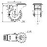 RUEDA GIRATORA AGUJ.M12 FR.INOX.20ZVIFD100-PGZR POLIAMIX-GOMA GR.INYECT.RODIL