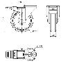 RUEDA GIRATORA AGUJ.M12 FR.INOX.20ZVIFD125-PGZN POLIAMIX-GOMA GR.INYECT.LISO