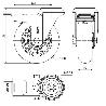 RUEDA GIRATORA AGUJ.M12 FR.20ZVFD160-AUAB ALUMINIO-POLIUR.NARANJ.BOLAS BALONA