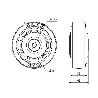 RUED.PGMSB100CP-8-43 NUCLEO POLIAMIX Y BANDA GOMA AZUL BOLAS AH NEGR