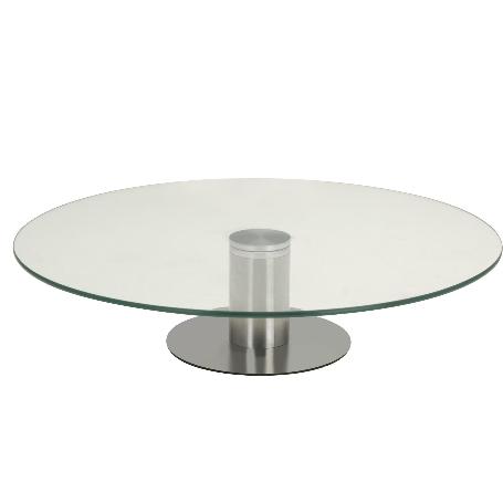 PLATO TARTA VIDRIO INOXIDABLE 30 CM