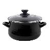 OLLA BLACK TAPA VIDRIO 20 CM