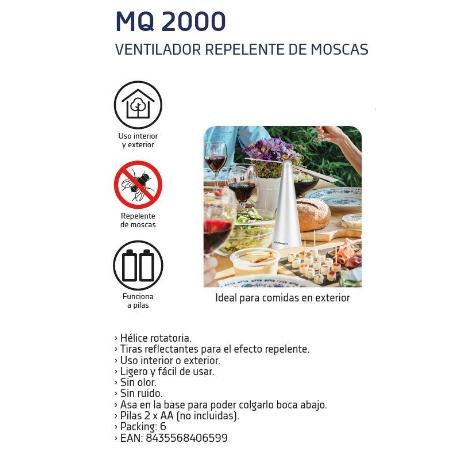 ORBEGOZO VENTILADOR REPELENTE MOSCAS INSECTOS REF 18172