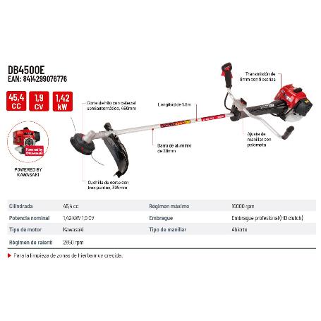 DB4500E DESBROZADORA 45CC