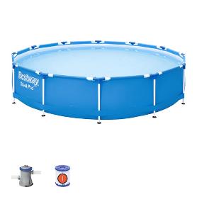 PISCINA STEEL PRO + DEPURADORA 366X76 CM 56681