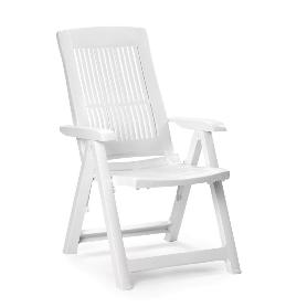 SILLON RESINA 5 POSICIONES BLANCO TAMPA