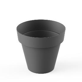 PLASTIKEN MACETA SERIE TES REDONDA 26 CM ANTRACITA 8626-ANT