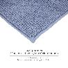 ALFOMBRA BAÑO POLIÉSTER CHENILLA 50X80 CM. AZUL.