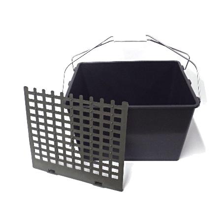 PINTOR CUBO CUBETA NEGRA 16 L 35X28 21.5 CM ALTO 2 ASAS+REJILLA