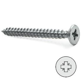 TORNILLO ROSCA MADERA CABEZA PLANA POZIDRIV ZINCADO DIN 7505-A LARGO 30MM DIÁMETRO 4MM (CAJA 1000)