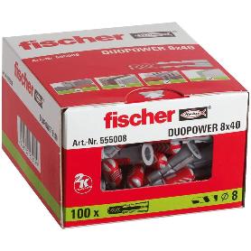 CAJA 100 TACO DUOPOWER 8*40(555008) 535455 FISCHER