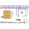 EZCURRA CERRADURA SOBREPONER 1125-100 IZQUIERD.ESMALTADA 1119112