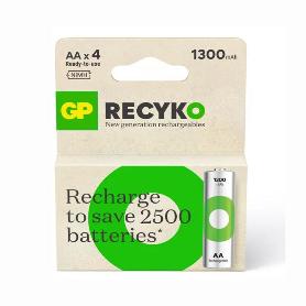 PILAS RECARGABLES RECYKO R06 1300MH BLIST-4