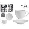 TAZAS PORCELANA + PLATO 420 ML  CAJA 6