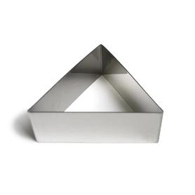 MOLDE EMPLATADOR INOXIDABLE TRIANGULAR 6X4 CM