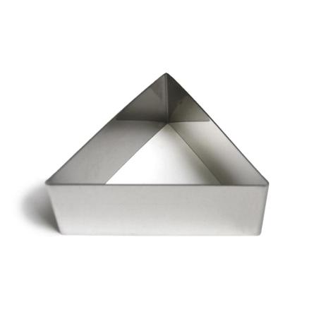 MOLDE EMPLATADOR INOXIDABLE TRIANGULAR 12X4 CM