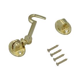 ALDABILLAS   MULTIUSOS REFORZADA CON TORNILLOS 100 MM LATÓN PULIDO