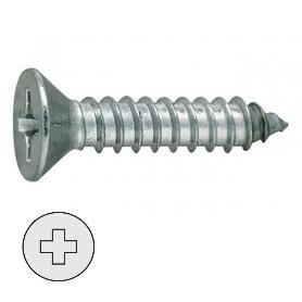 TORNILLO ROSCA CHAPA CABEZA PLANA DIN 79 LARG.R/CHAPA 32MM Ø ROSCA CHAPA 4.2MM (CAJA 300)