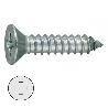 TORNILLO ROSCA CHAPA CABEZA PLANA DIN 79 LARG.R/CHAPA 60MM Ø ROSCA CHAPA 4.2MM